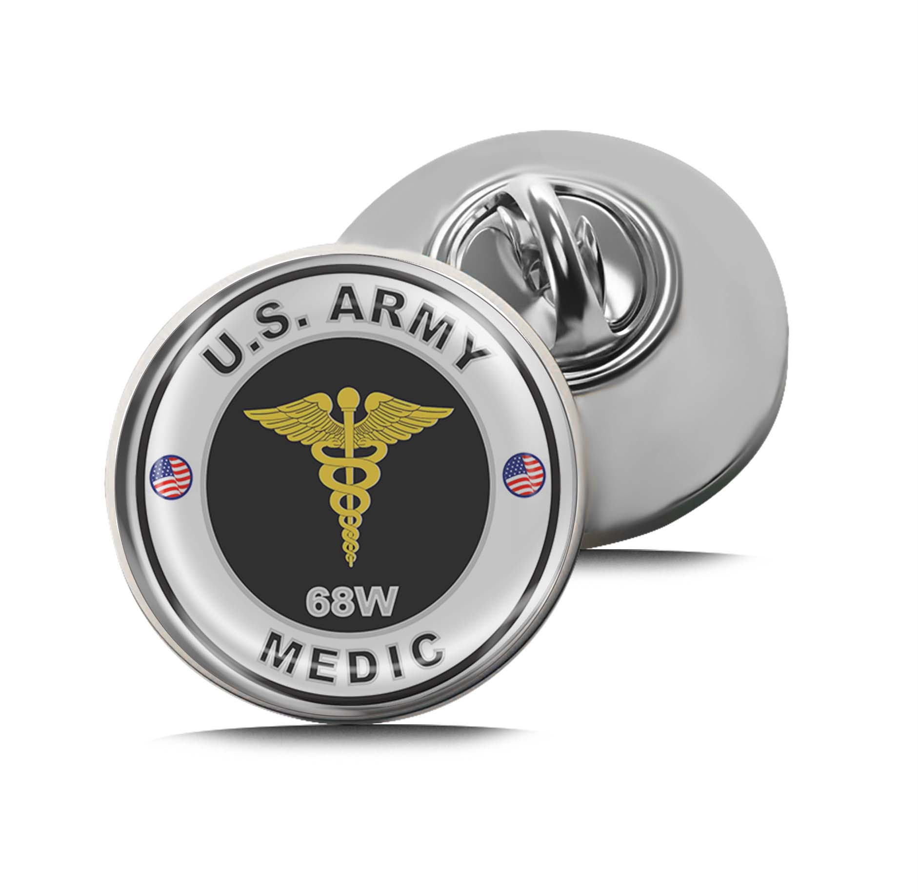 U.S. Army MOS 68W Medic Limited Edition Lapel Pin Exclusive Metal Brooch Badge Accessories For Backpack, Clothes, Hats | Cute Gifts and Collectibles