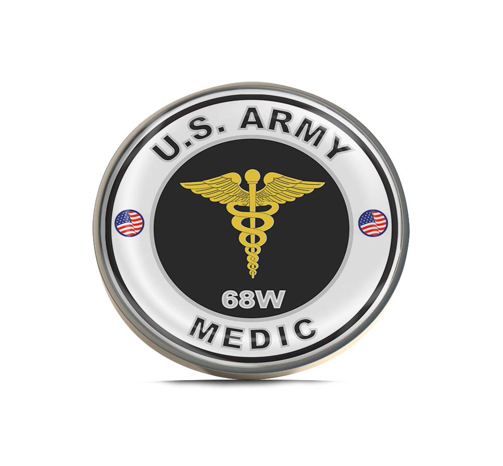 U.S. Army MOS 68W Medic Limited Edition Lapel Pin Exclusive Metal Brooch Badge Accessories For Backpack, Clothes, Hats | Cute Gifts and Collectibles