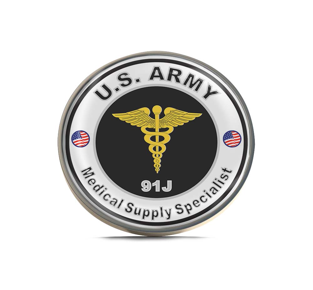 U.S. Army MOS 91J Medical Supply Specialist Limited Edition Lapel Pin Exclusive Metal Brooch Badge Accessories For Backpack, Clothes, Hats | Cute Gifts and Collectibles