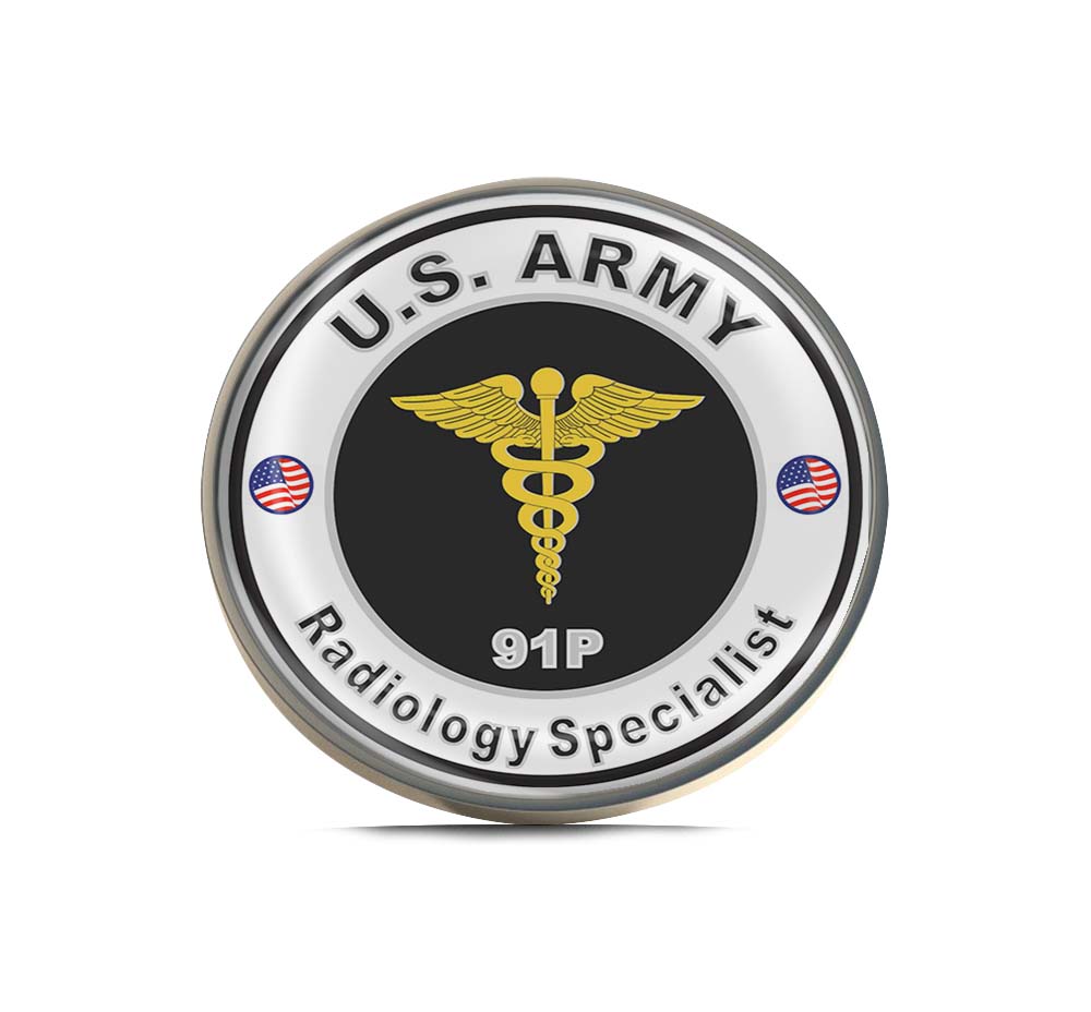 U.S. Army MOS 91P Radiology Specialist Limited Edition Lapel Pin Exclusive Metal Brooch Badge Accessories For Backpack, Clothes, Hats | Cute Gifts and Collectibles