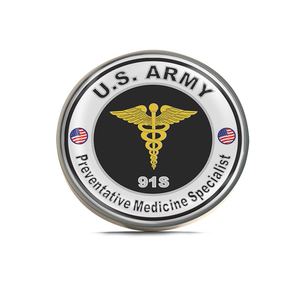 U.S. Army MOS 91S Preventative Medicine Specialist Limited Edition Lapel Pin Exclusive Metal Brooch Badge Accessories For Backpack, Clothes, Hats | Cute Gifts and Collectibles