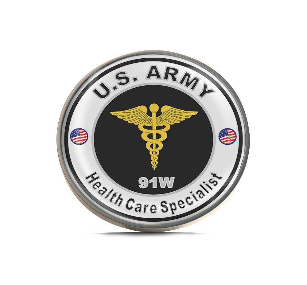 U.S. Army MOS 91W Health Care Specialist Limited Edition Lapel Pin Exclusive Metal Brooch Badge Accessories For Backpack, Clothes, Hats | Cute Gifts and Collectibles