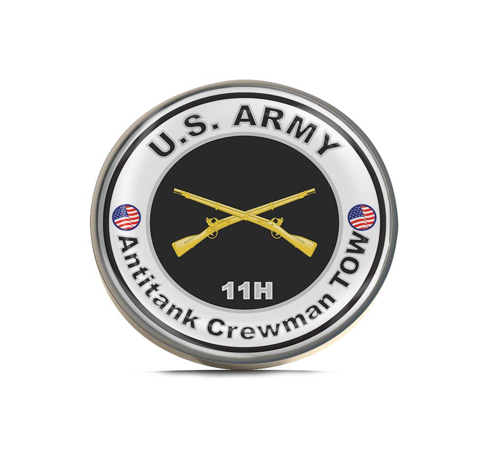 U.S. Army MOS 11H Antitank Crewman TOW Limited Edition Lapel Pin Exclusive Metal Brooch Badge Accessories For Backpack, Clothes, Hats | Cute Gifts and Collectibles
