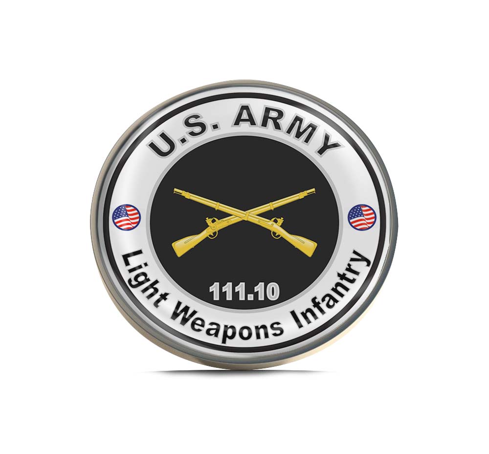 U.S. Army MOS 111.10 Light Weapons Infantry Limited Edition Lapel Pin Exclusive Metal Brooch Badge Accessories For Backpack, Clothes, Hats | Cute Gifts and Collectibles