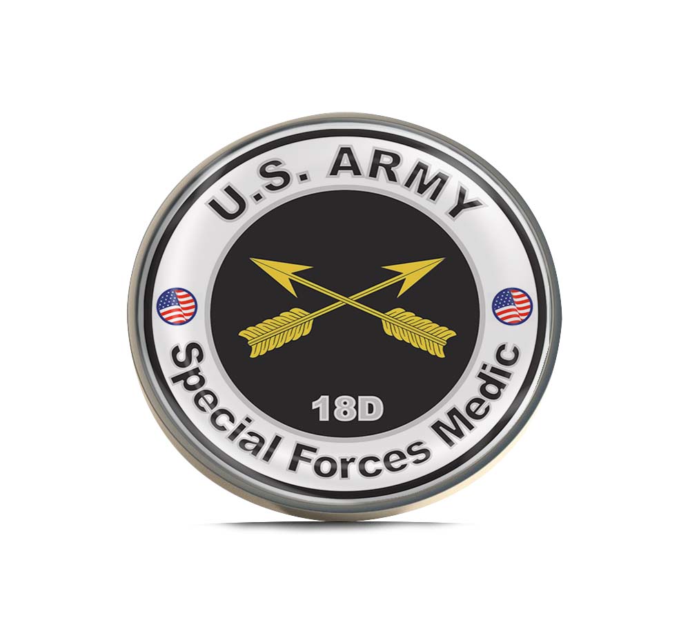 U.S. Army MOS 18D Special Forces Medic Limited Edition Lapel Pin Exclusive Metal Brooch Badge Accessories For Backpack, Clothes, Hats | Cute Gifts and Collectibles