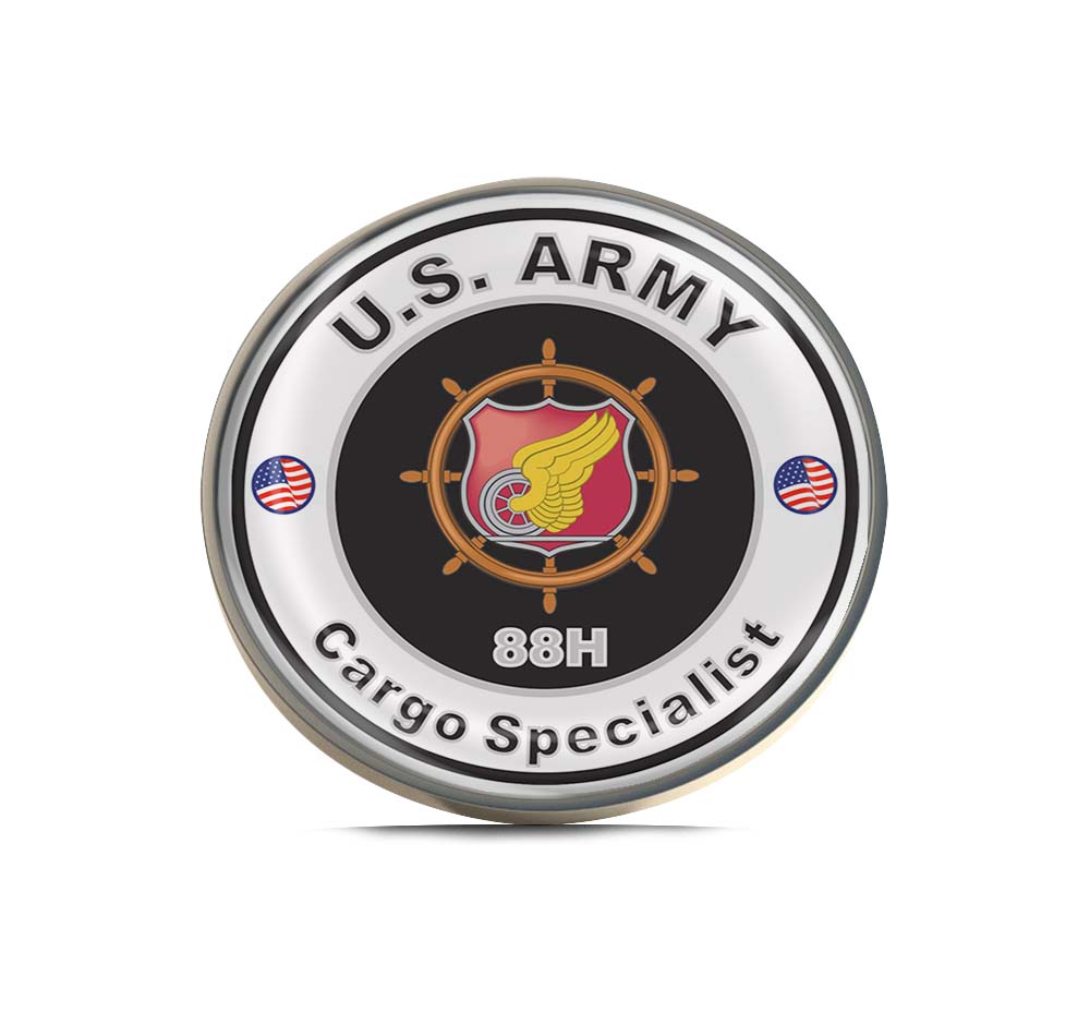 U.S. Army MOS 88H Cargo Specialist Limited Edition Lapel Pin Exclusive Metal Brooch Badge Accessories For Backpack, Clothes, Hats | Cute Gifts and Collectibles