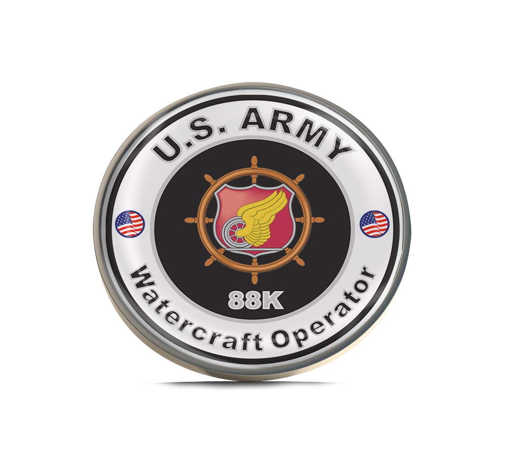 U.S. Army MOS 88K Watercraft Operator Limited Edition Lapel Pin Exclusive Metal Brooch Badge Accessories For Backpack, Clothes, Hats | Cute Gifts and Collectibles