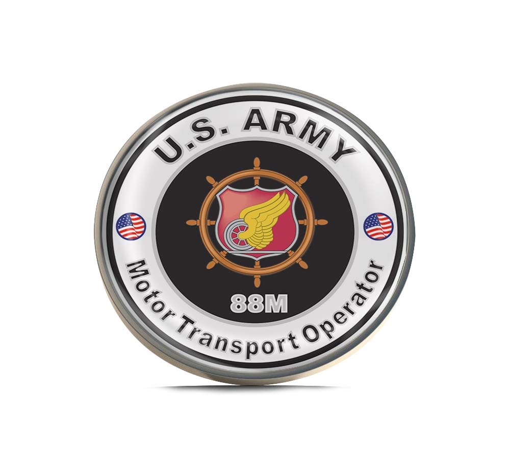 U.S. Army MOS 88M Motor Transport Operator Limited Edition Lapel Pin Exclusive Metal Brooch Badge Accessories For Backpack, Clothes, Hats | Cute Gifts and Collectibles