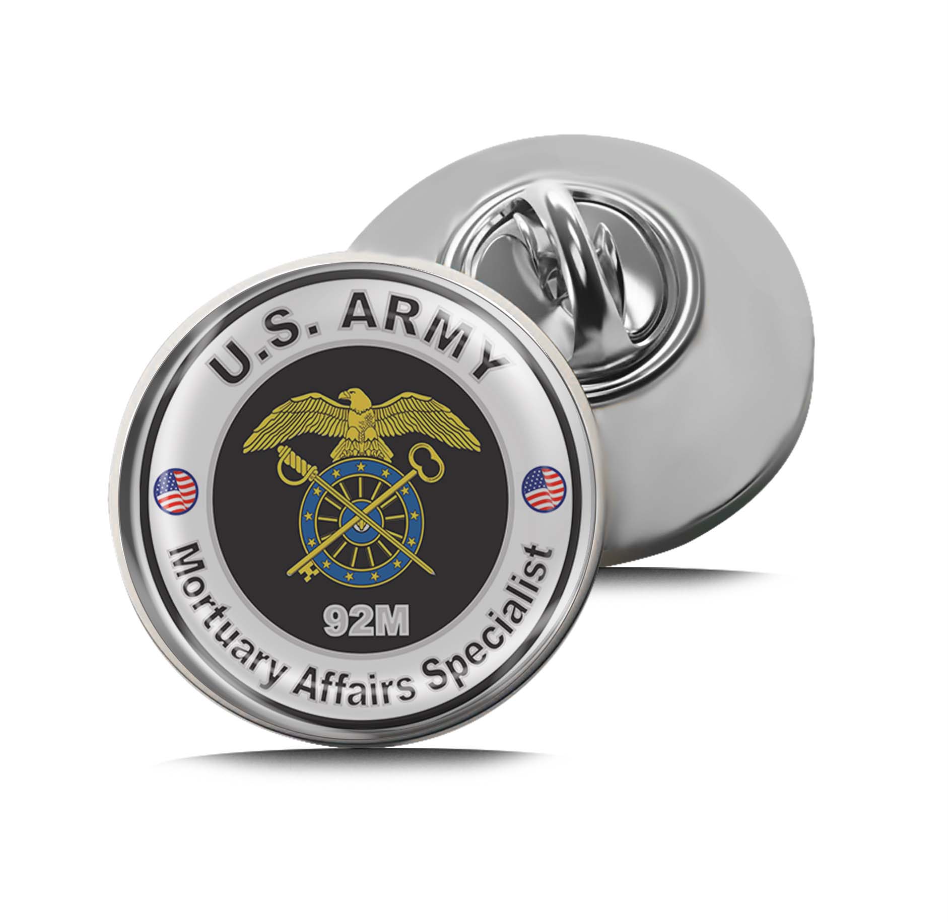 U.S. Army MOS 92M Mortuary Affairs Specialist Limited Edition Lapel Pin Exclusive Metal Brooch Badge Accessories For Backpack, Clothes, Hats | Cute Gifts and Collectibles