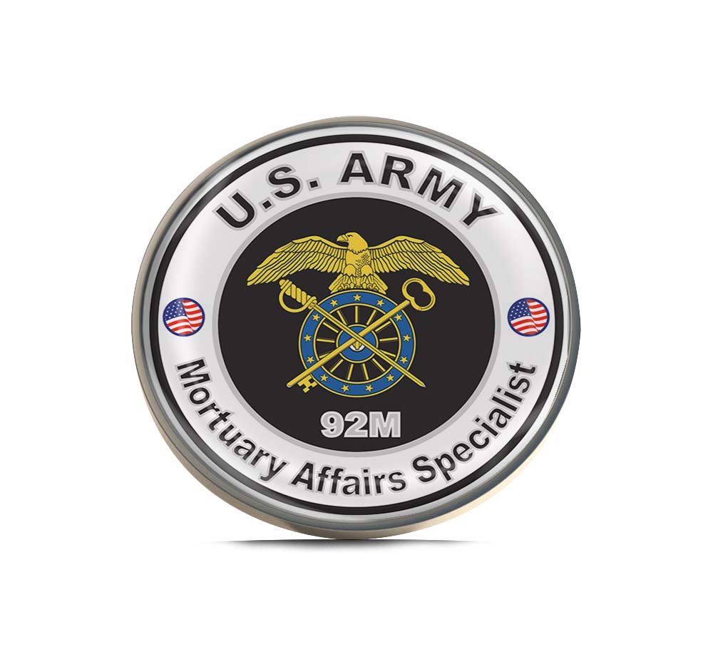 U.S. Army MOS 92M Mortuary Affairs Specialist Limited Edition Lapel Pin Exclusive Metal Brooch Badge Accessories For Backpack, Clothes, Hats | Cute Gifts and Collectibles