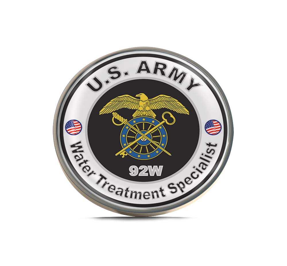 U.S. Army MOS 92W Water Treatment Specialist Limited Edition Lapel Pin Exclusive Metal Brooch Badge Accessories For Backpack, Clothes, Hats | Cute Gifts and Collectibles