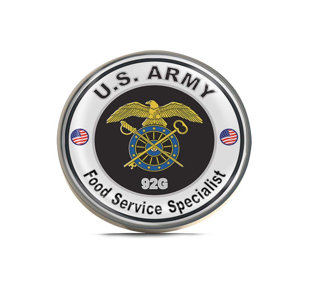 U.S. Army MOS 92G Food Service Specialist Limited Edition Lapel Pin Exclusive Metal Brooch Badge Accessories For Backpack, Clothes, Hats | Cute Gifts and Collectibles