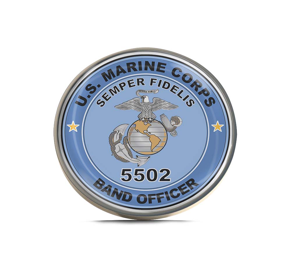 U.S.M.C. MOS 5502 Band Officer Limited Edition Lapel Pin Exclusive Metal Brooch Badge Accessories For Backpack, Clothes, Hats | Cute Gifts and Collectibles