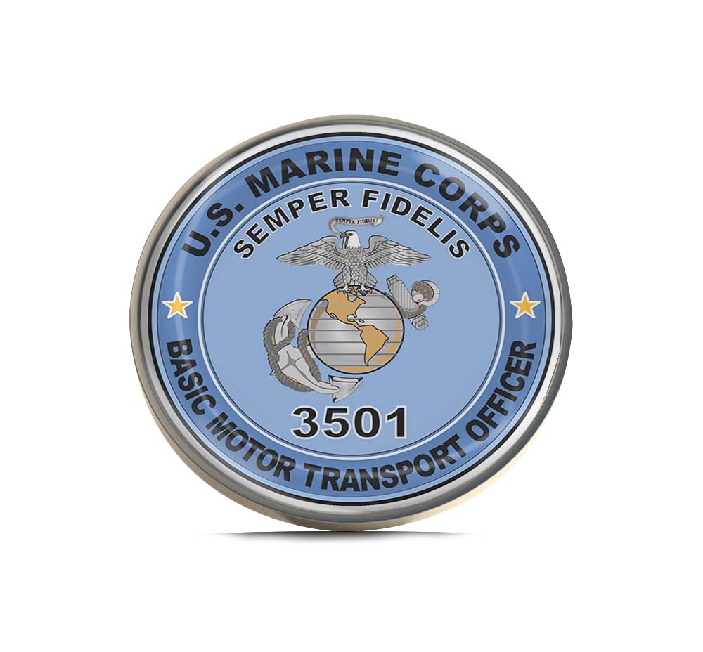 U.S.M.C. MOS 3501 Basic Motor Transport Officer Limited Edition Lapel Pin Exclusive Metal Brooch Badge Accessories For Backpack, Clothes, Hats | Cute Gifts and Collectibles