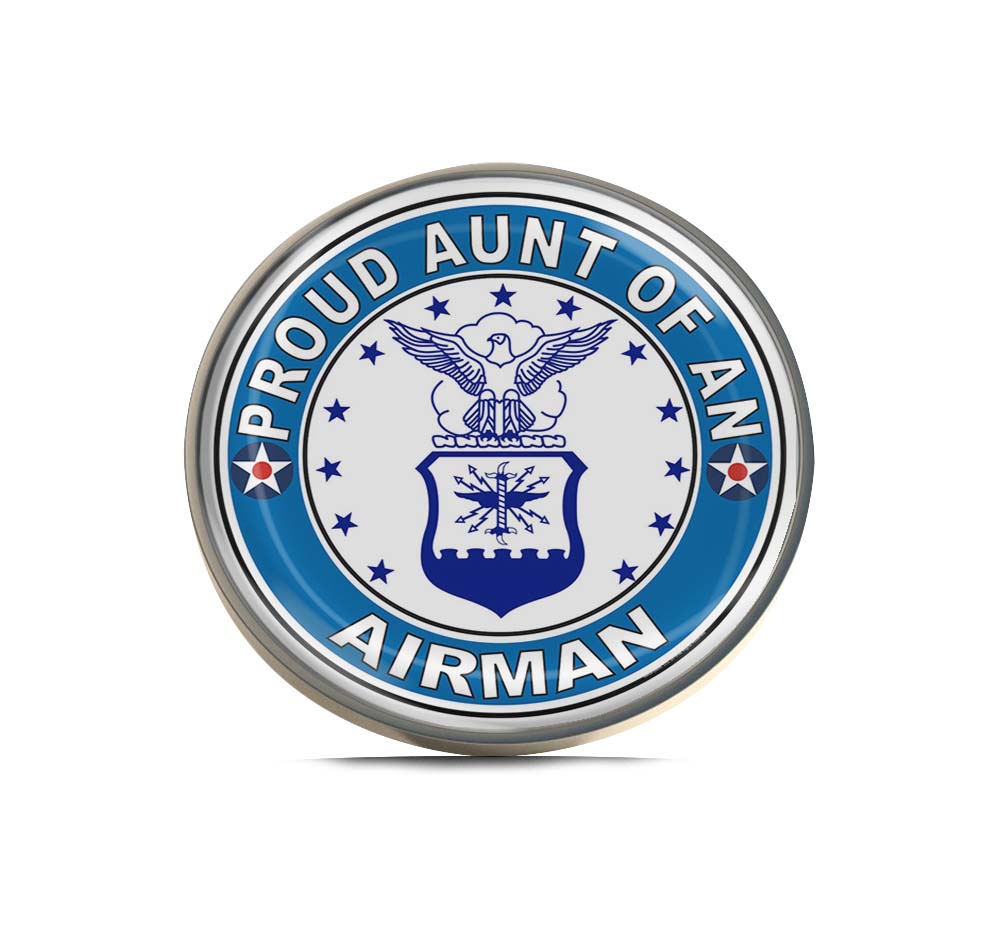 Proud Aunt of an Airman U.S. Air Force Limited Edition Lapel Pin Exclusive Metal Brooch Badge Accessories For Backpack, Clothes, Hats | Cute Gifts and Collectibles
