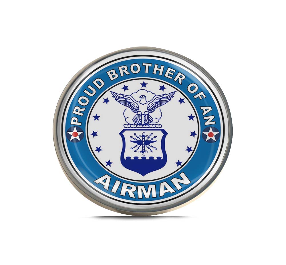 Proud Brother of an Airman U.S. Air Force Limited Edition Lapel Pin Exclusive Metal Brooch Badge Accessories For Backpack, Clothes, Hats | Cute Gifts and Collectibles