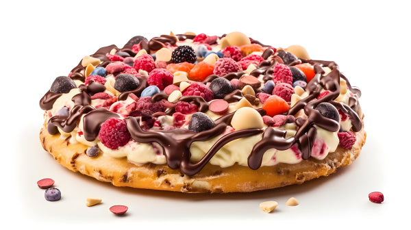 Vinyl Decal, Decadent Chocolate Drizzled Ice Cream Pizza Wall Poster