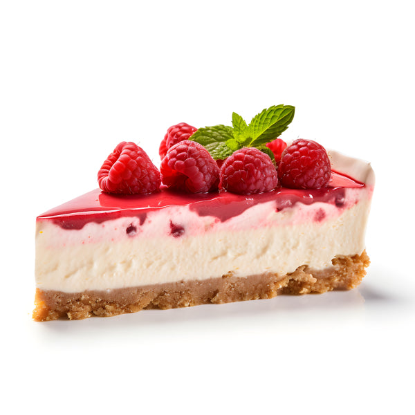 Vinyl Decal, Delicious Raspberry Cheesecake Slice Food Kitchen Wall Art Poster Print