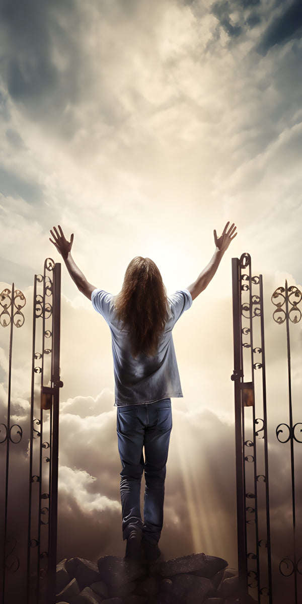 Vinyl Decal, Heaven's Gate Inspirational Spiritual Wall Art Poster Print
