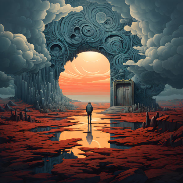 Vinyl Decal, Entrance to the Clouds by Jeffrey Smith (5" x 7")