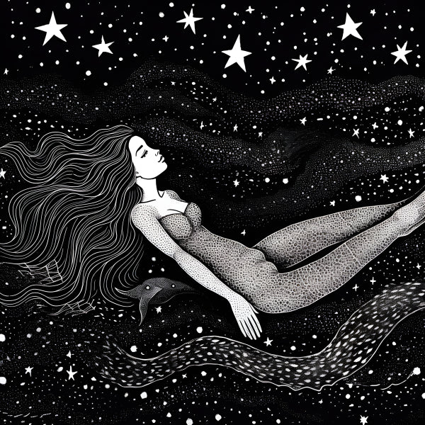 Vinyl Decal, Celestial Dreamer Art Print (5" x 7")