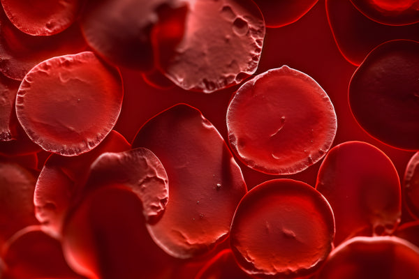 Vinyl Decal, Close-up Macro Photograph of Healthy Human Red Blood Cells, Blood Cell Morphology, Biol