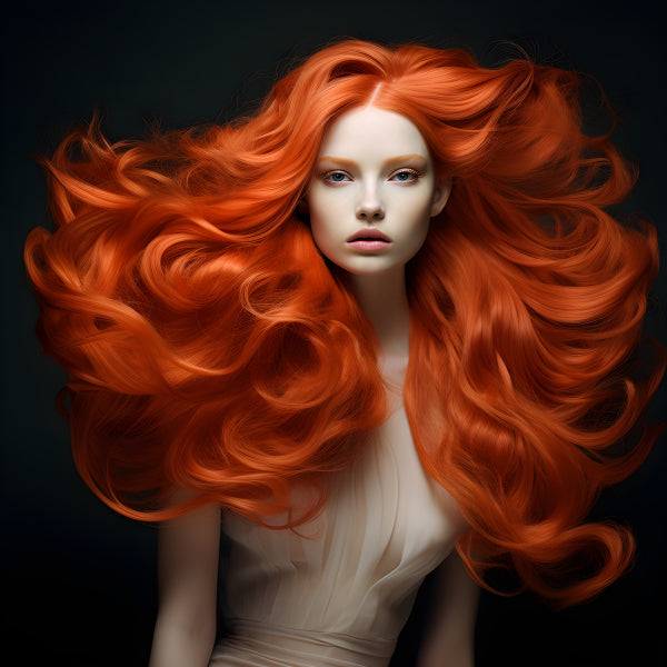 Vinyl Decal,Vibrant Redhead Woman Wall Art, 5 x 7 or 8 x 10 Inch Unframed Poster for Home, Office, L