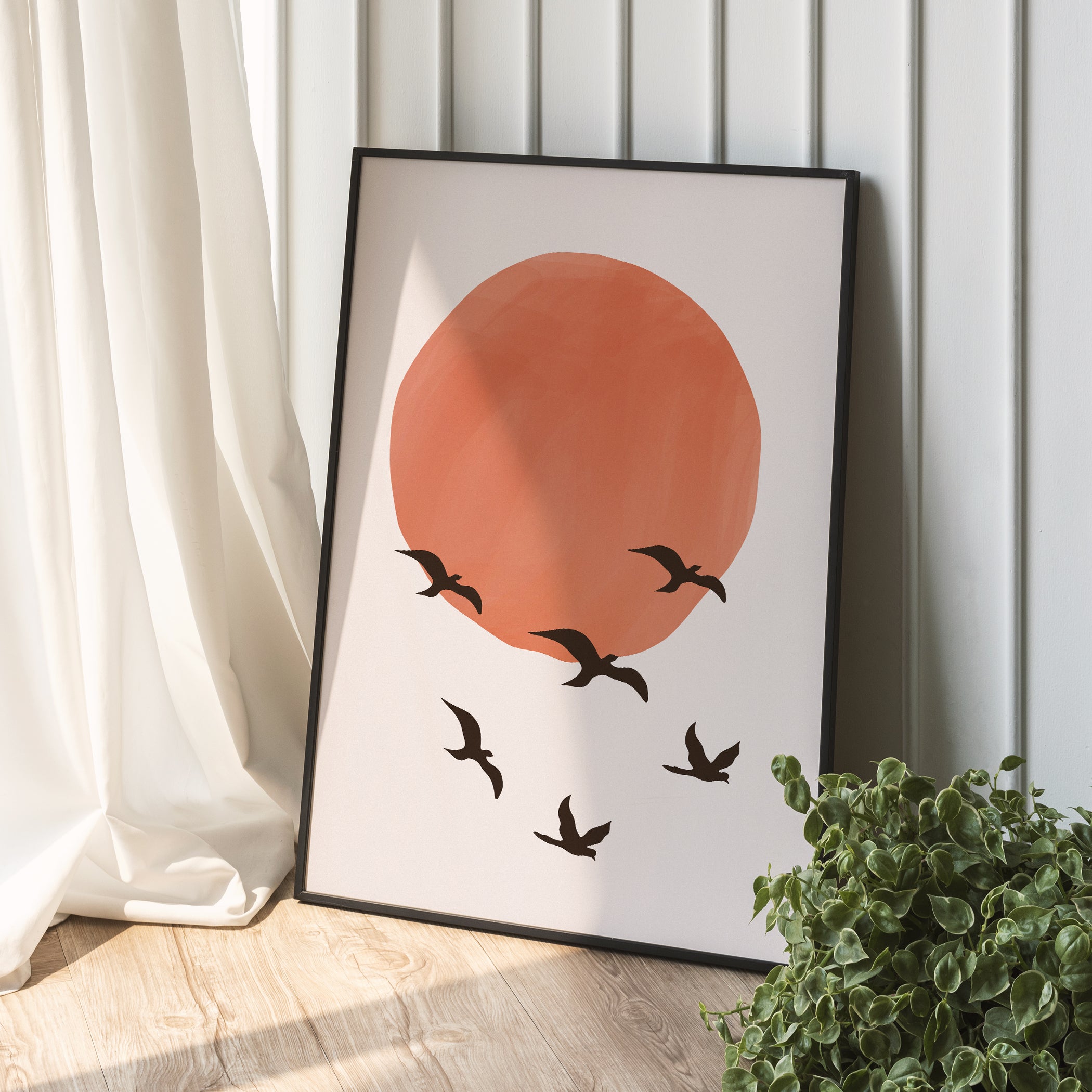Vinyl Decal, Flying Into The Sunset Poster (5" x 7")