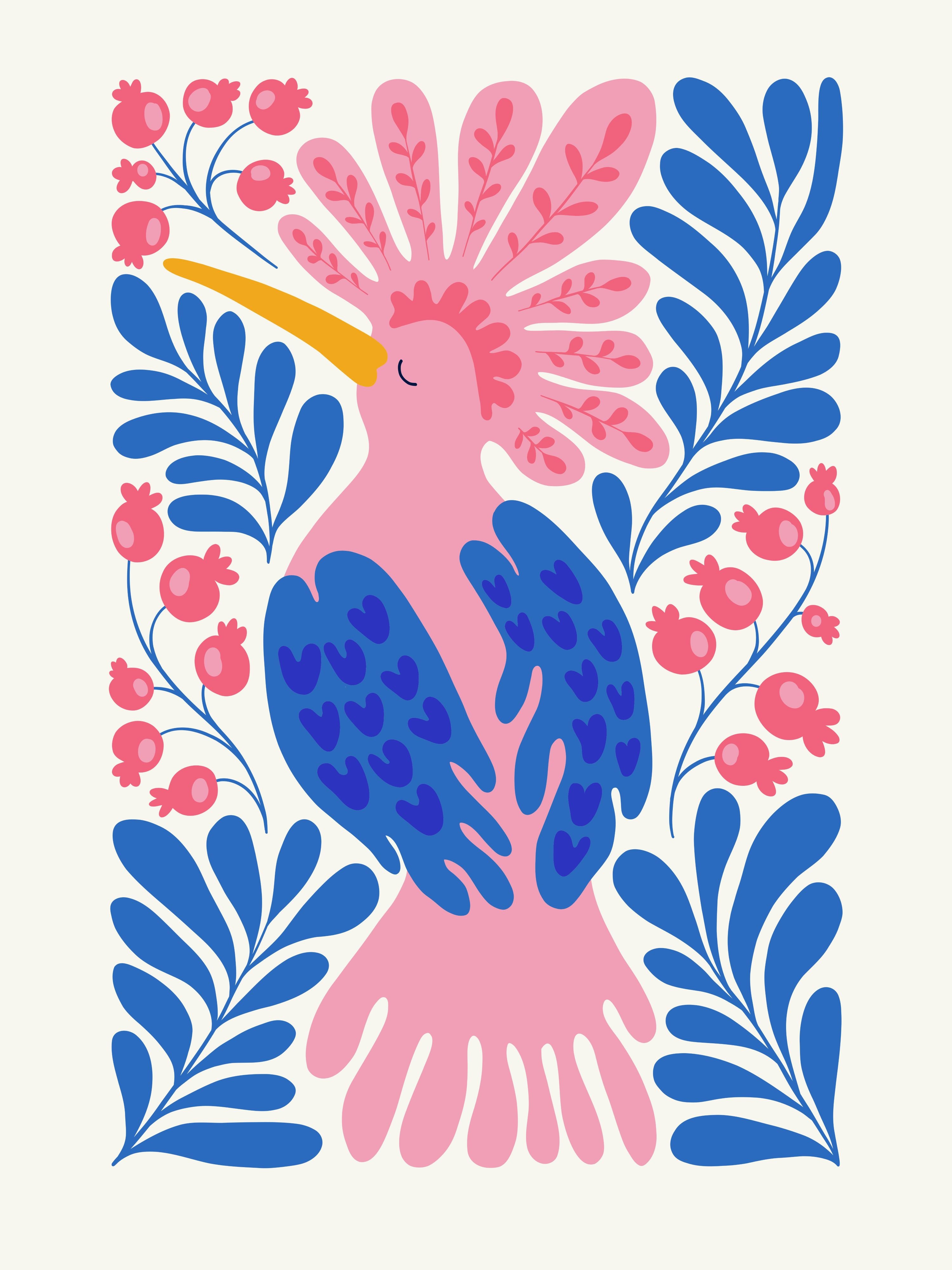 Vinyl Decal, Paradise Pink Poster (5" x 7")