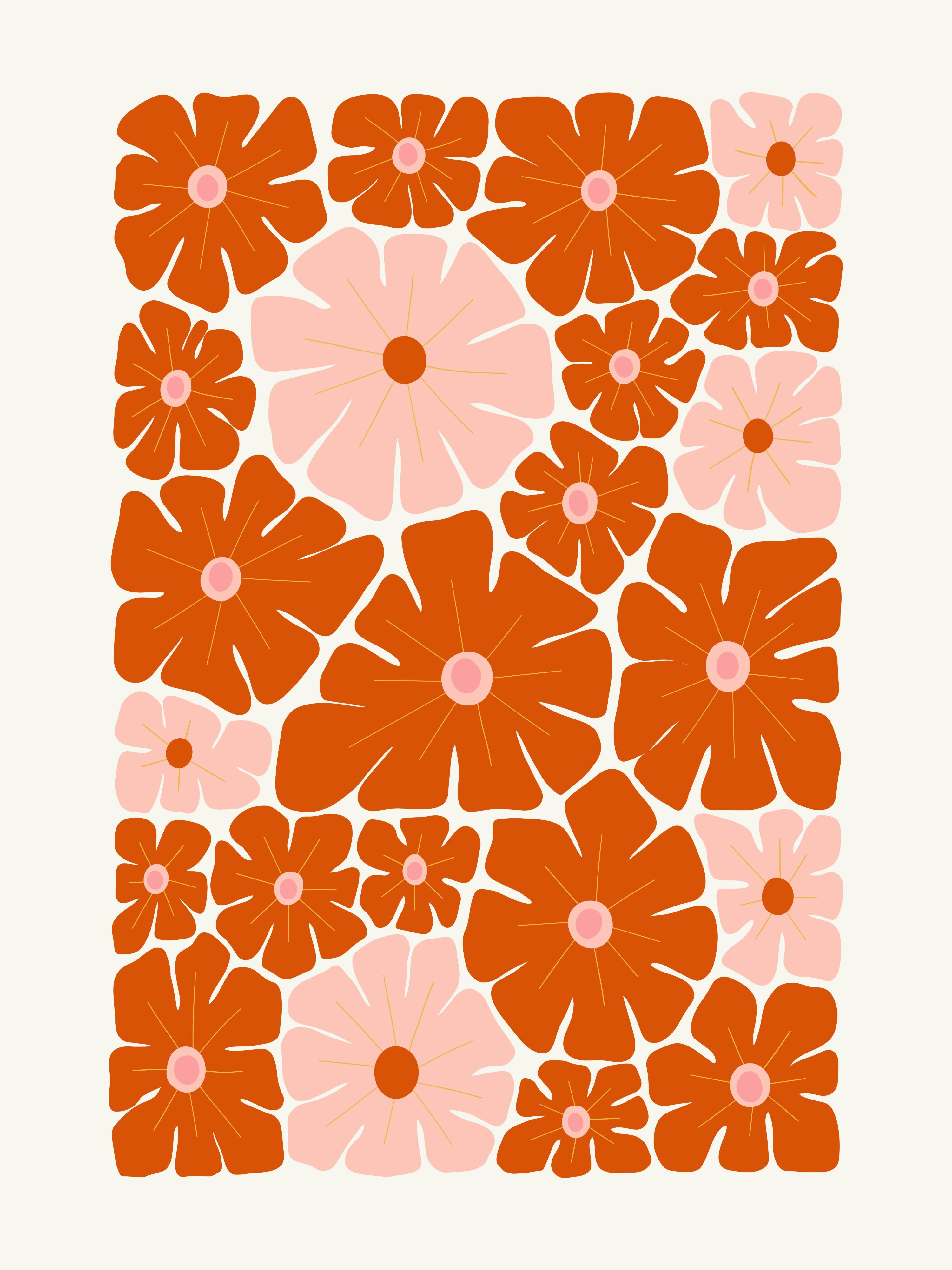 Vinyl Decal, Blooming Energy Pattern (5" x 7")