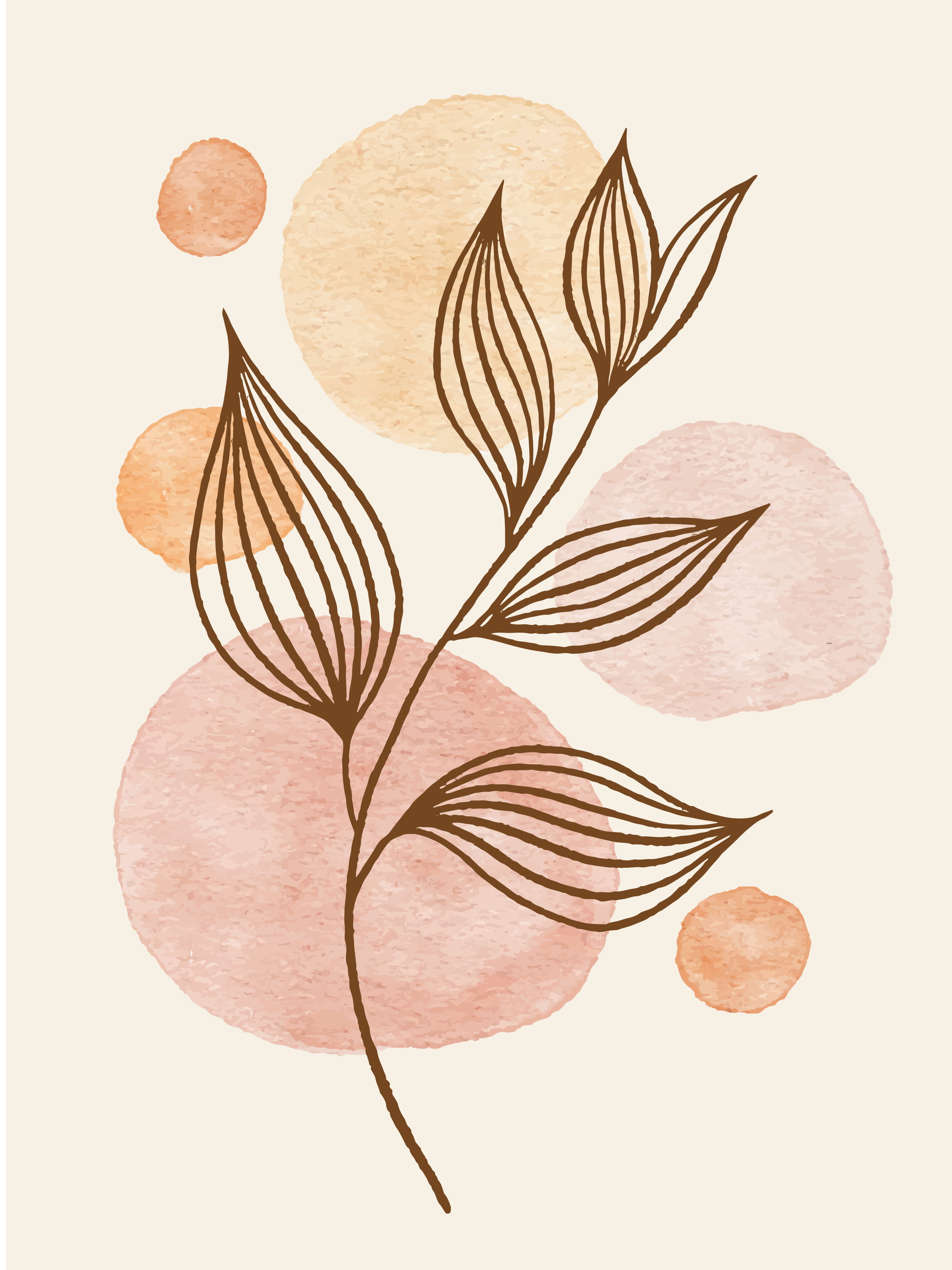 Vinyl Decal, The Leaf Print (5" x 7")