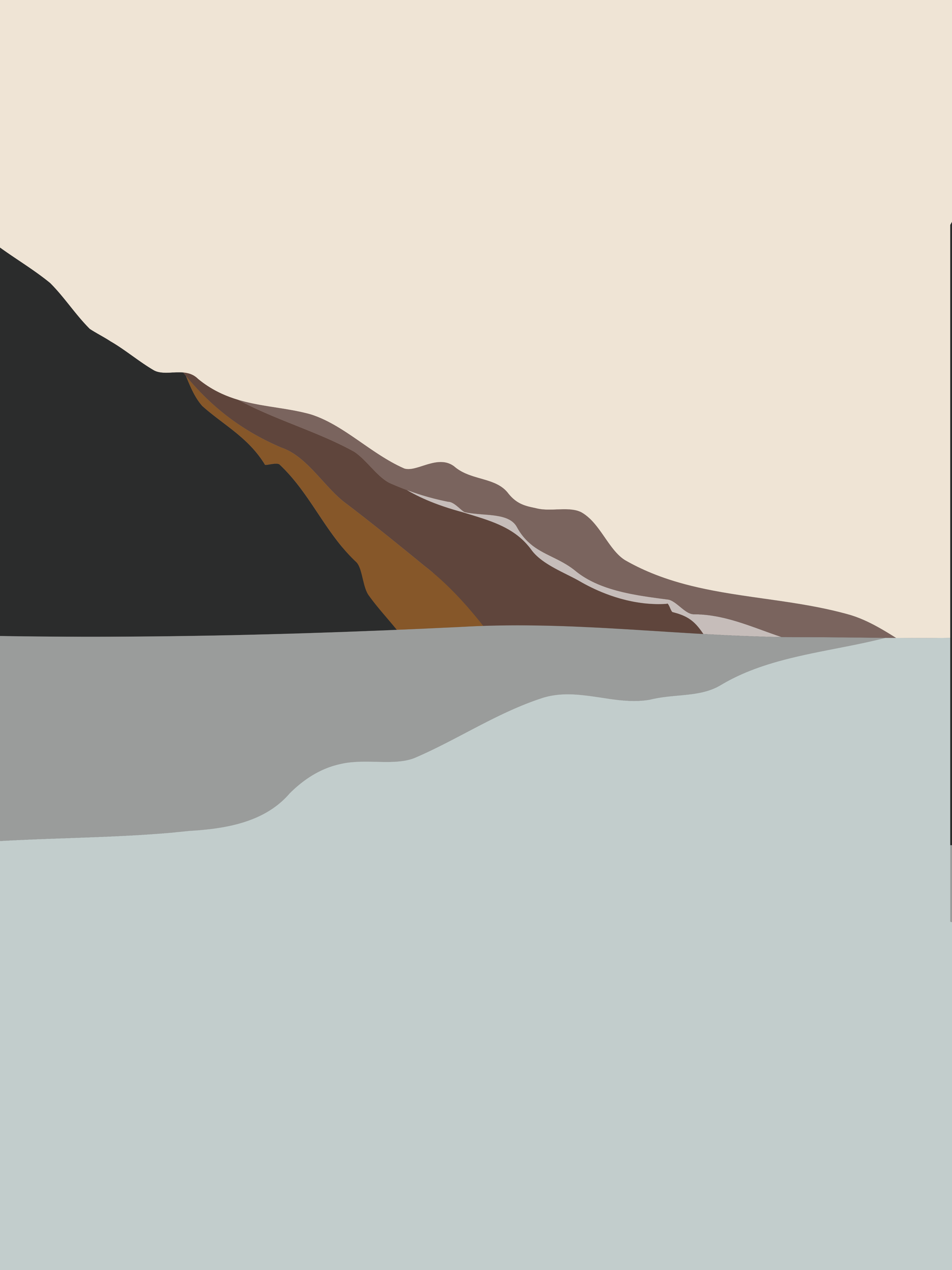Vinyl Decal, Brown Earth Tones (5" x 7")