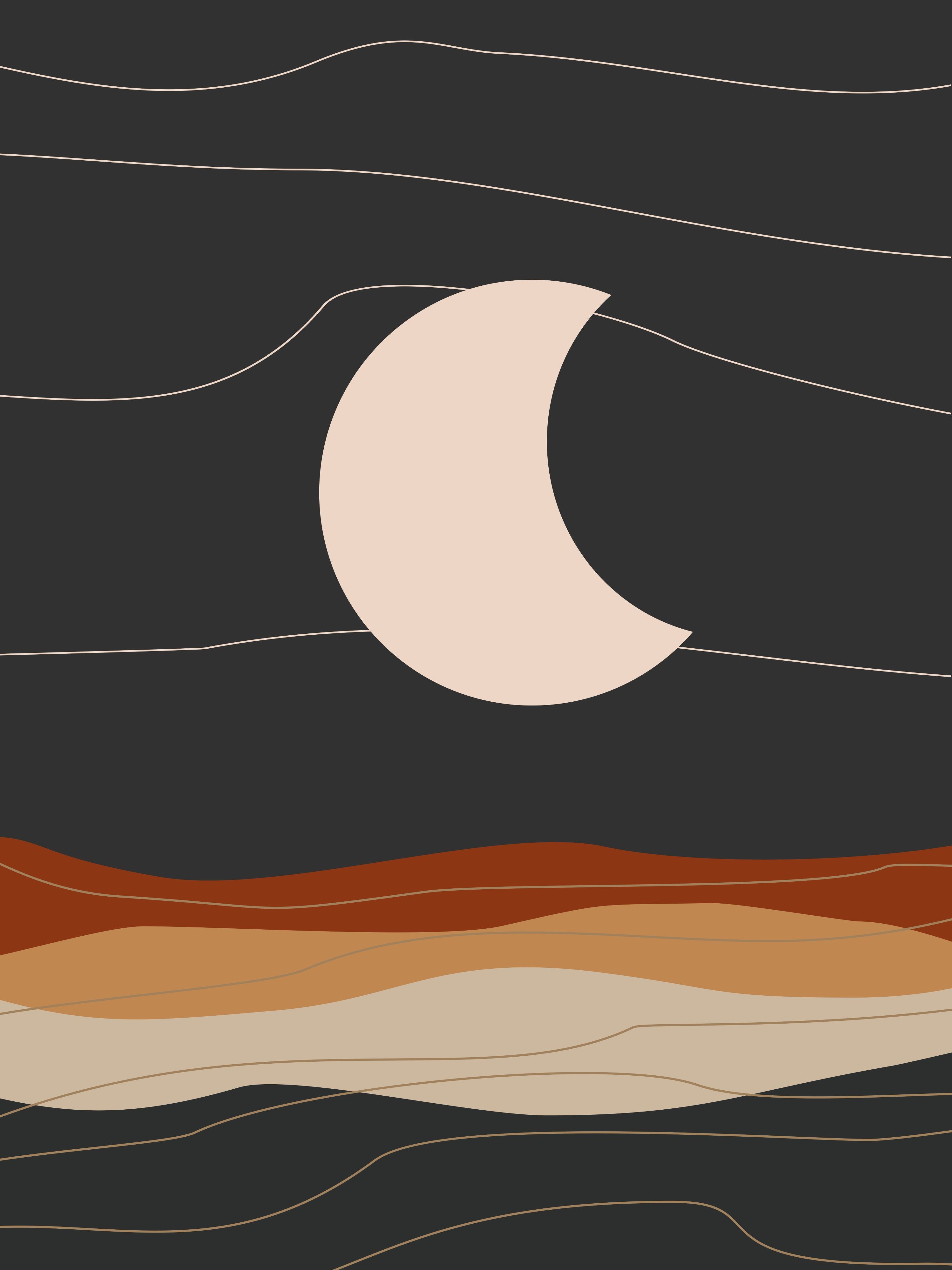 Vinyl Decal, The Crescent (5" x 7")