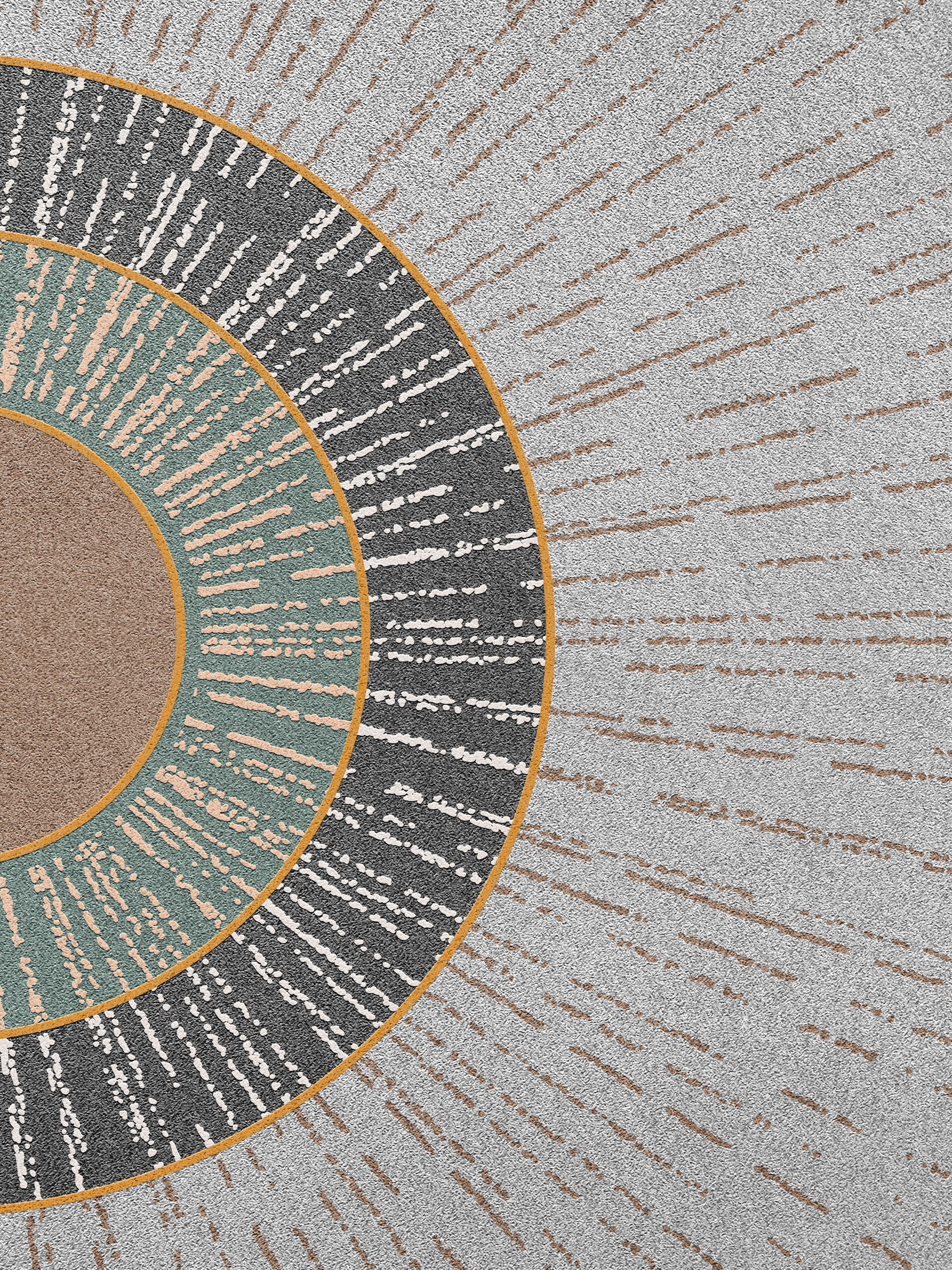 Vinyl Decal, Textured Concentric Circles (5" x 7")