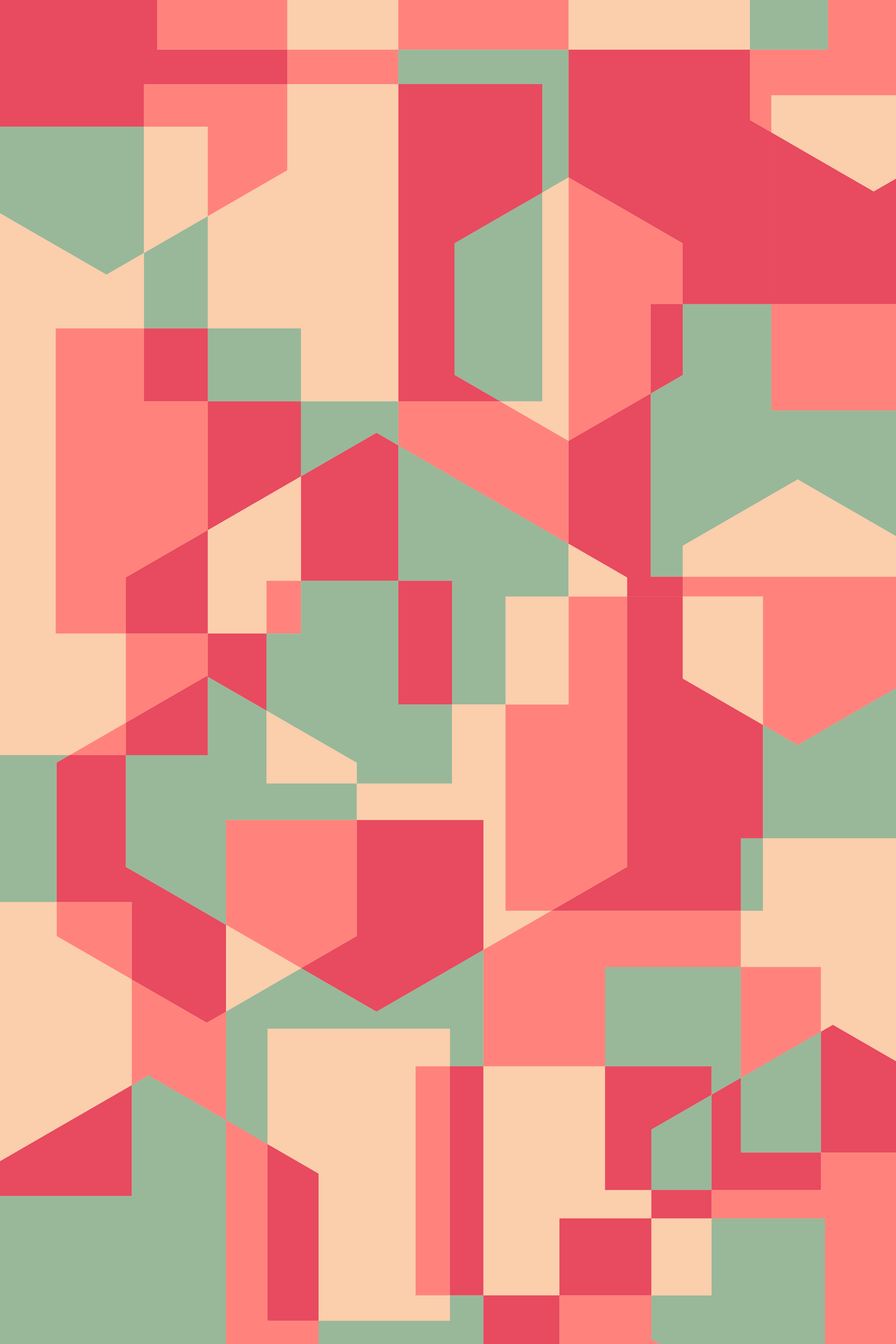 Vinyl Decal, Retro Color Blocks (5" x 7")