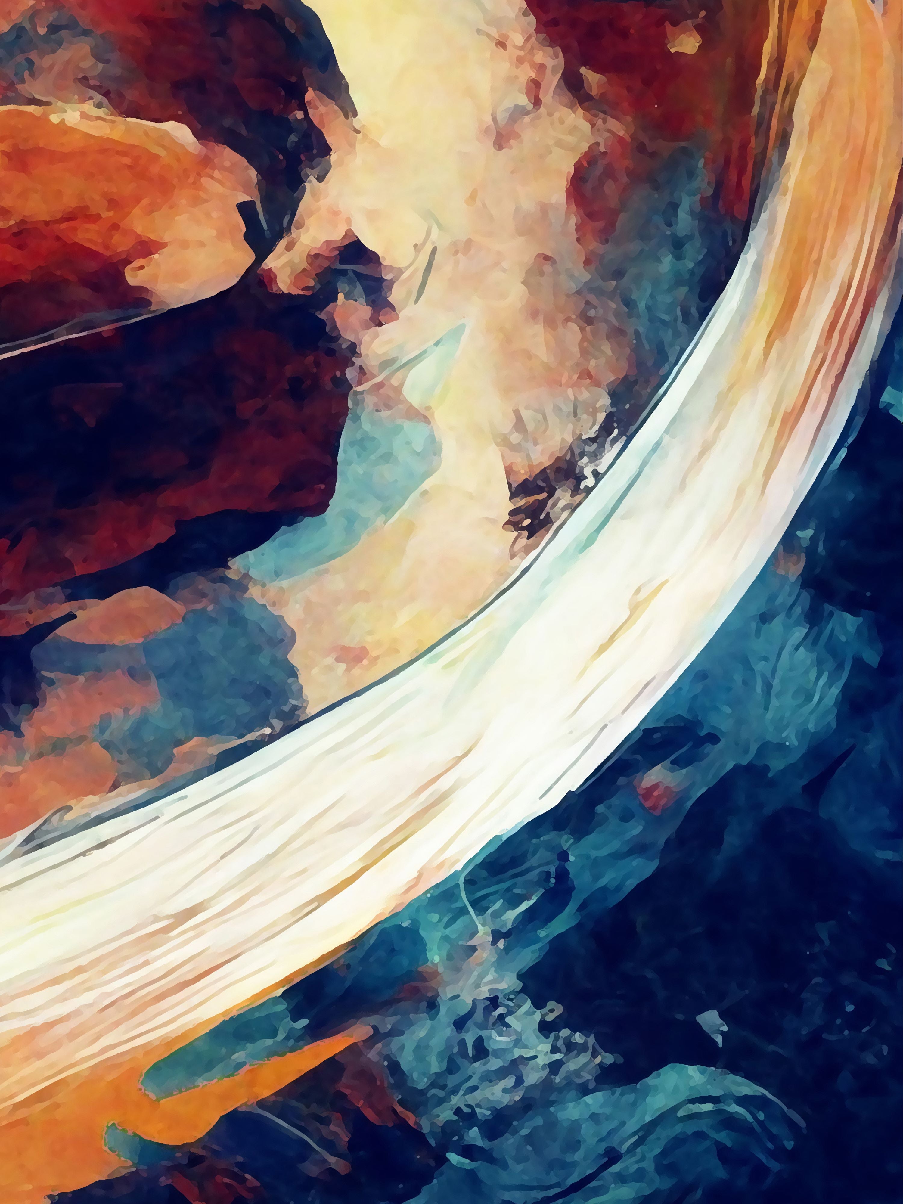 Vinyl Decal, Abstract Watercolor Art... (5" x 7")