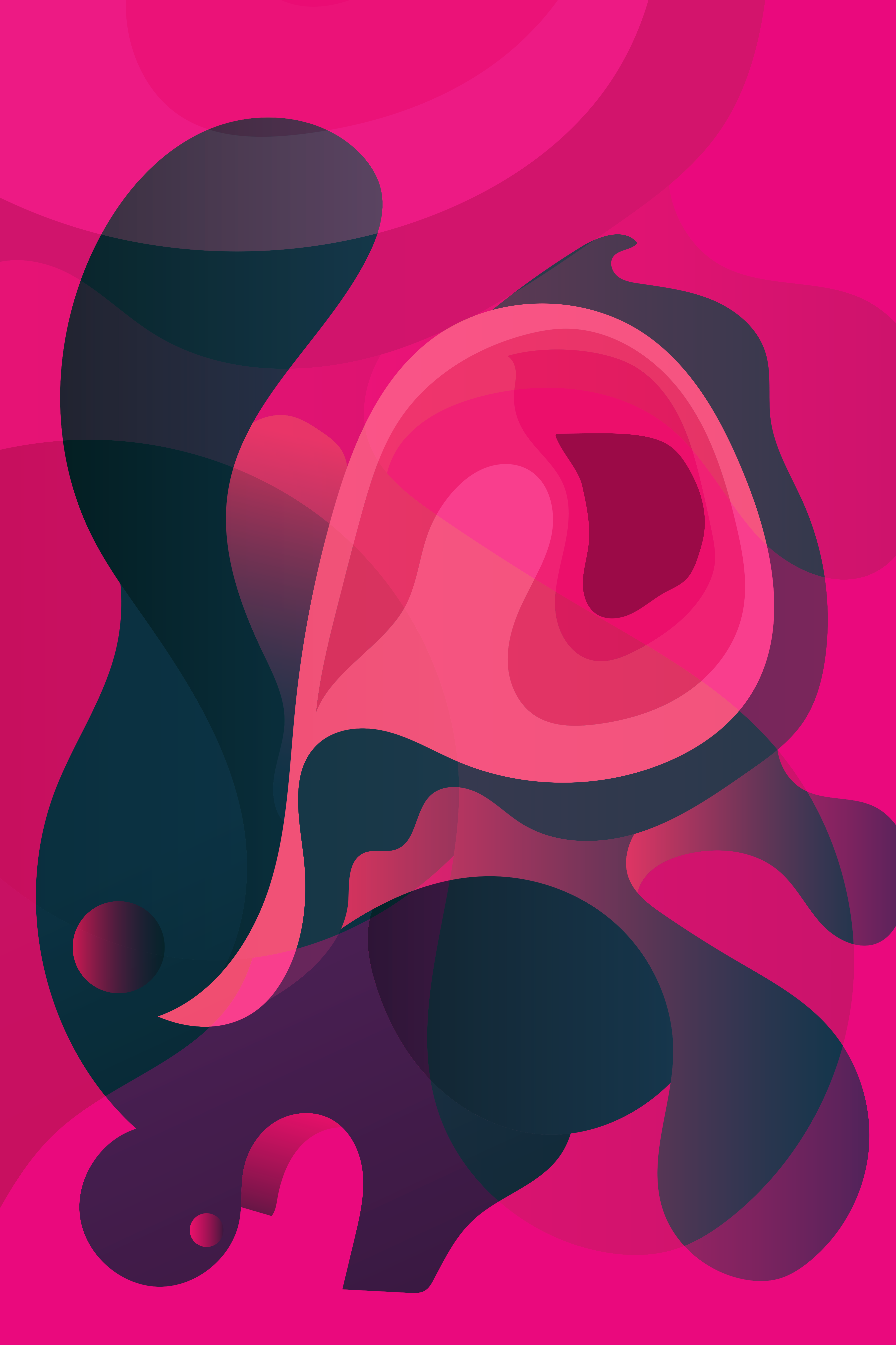 Vinyl Decal, Liquid Flow Art (5" x 7")