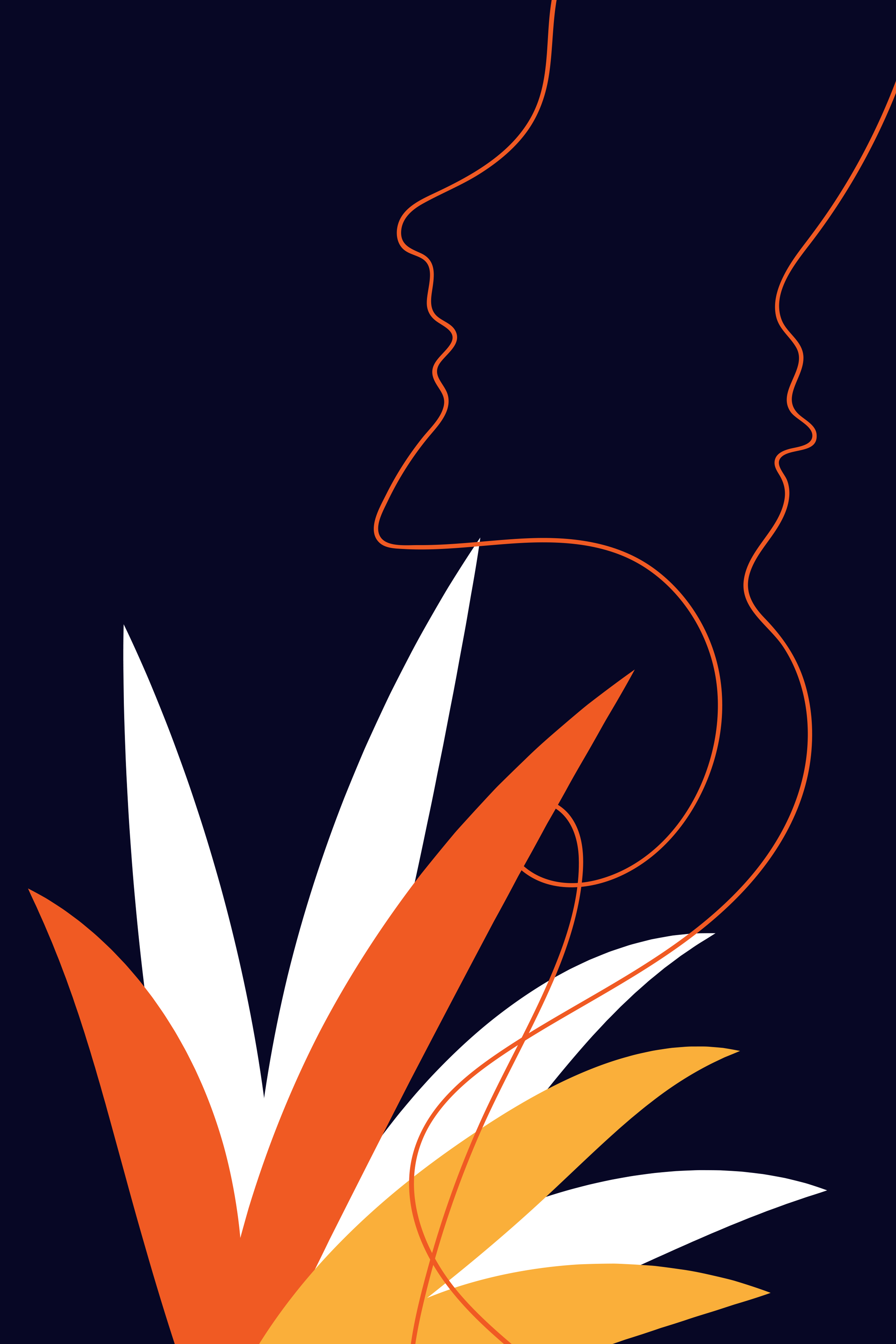 Vinyl Decal, Modern Graphic Design. (5" x 7")