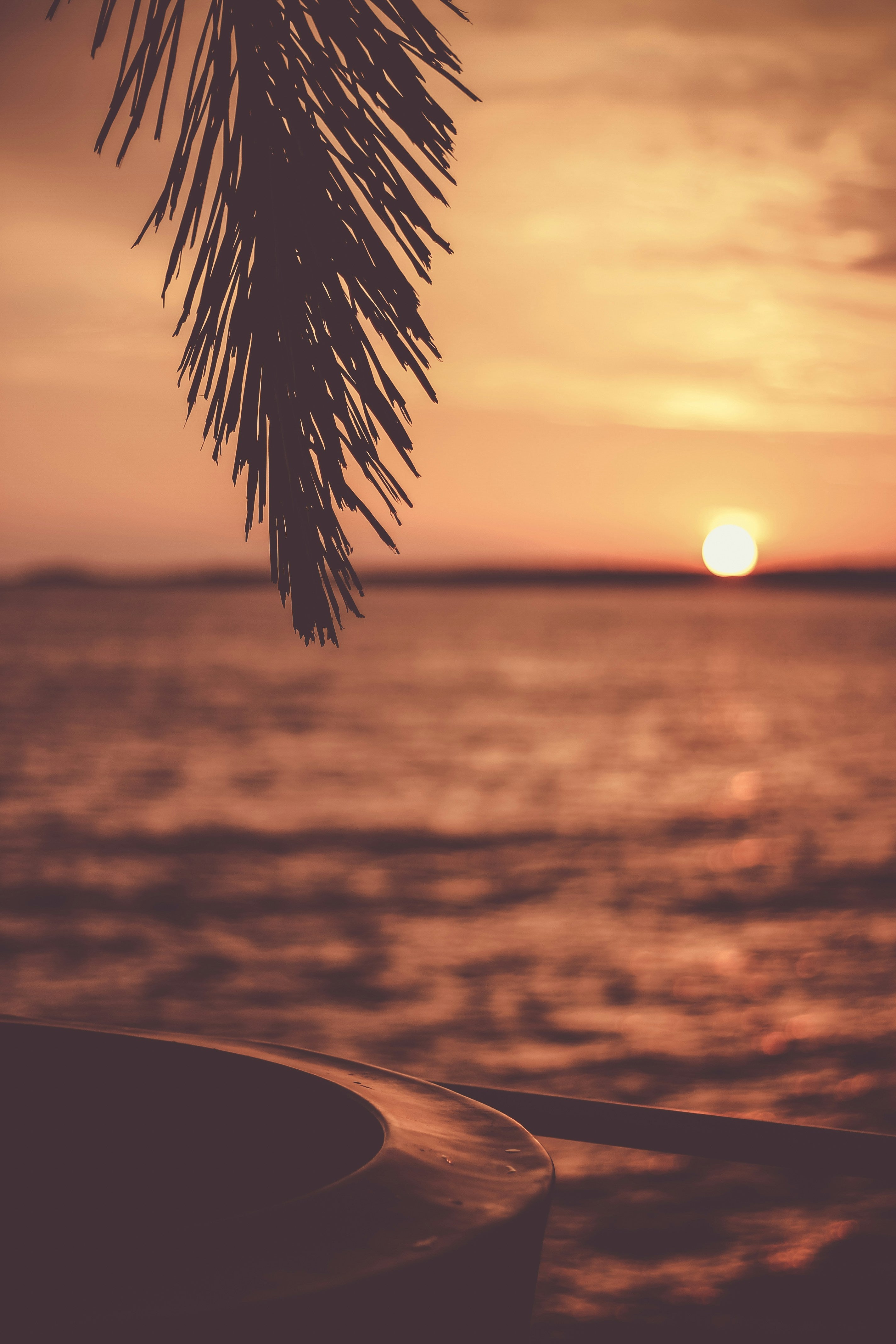 Vinyl Decal, Sunset Over Water (5" x 7")