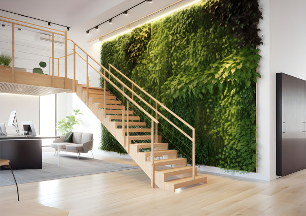 Vinyl Decal, Lush Greenery Vertical Garden Wall Art Poster Modern Indoor Design Nature Decor, 5 x 7