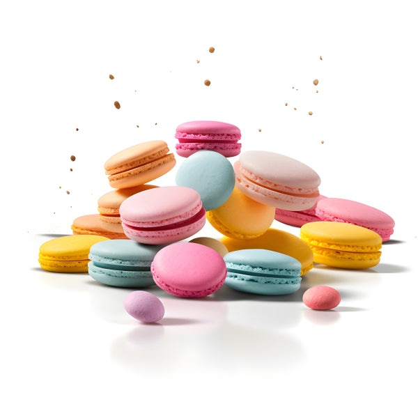 Vinyl Decal, Colorful French Macarons Dessert Photography Kitchen Wall Art Poster Print, 5 x 7 or 8