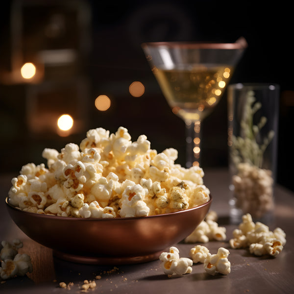 Vinyl Decal, Popcorn Movie Night Wall Art Poster Cozy Home Theater Decor Snack Time Kitchen Picture,