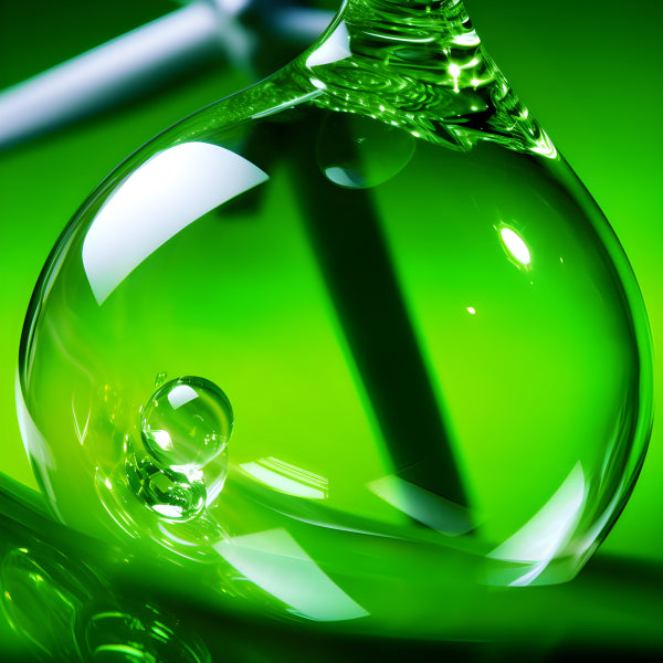 Vinyl Decal, Modern Abstract Green Glass Liquid Bubbles Wall Art Poster, 5 x 7 or 8 x 10 Inch Unfram