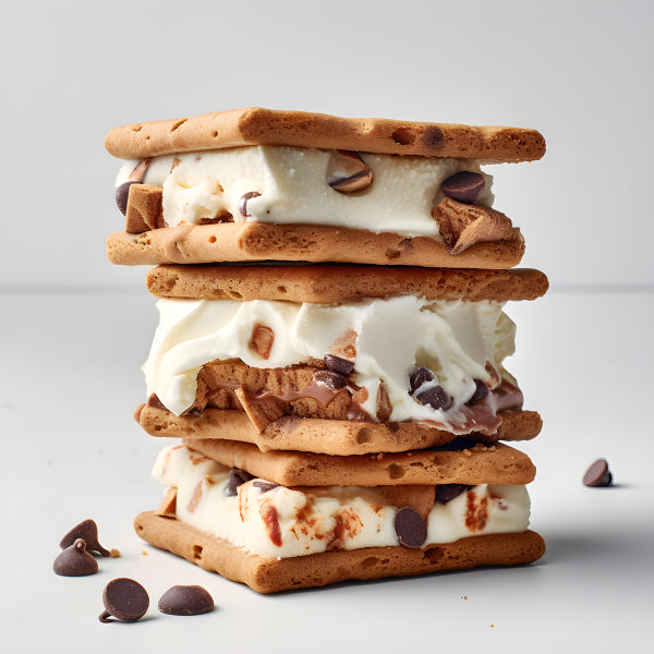 Vinyl Decal, Delicious Stacked Ice Cream Sandwiches Food Kitchen Wall Art Poster Print, 5 x 7 or 8 x