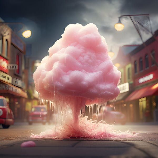 Vinyl Decal, Melting Pink Cotton Candy Street Art Poster, 5 x 7 or 8 x 10 Inch Unframed Poster for H