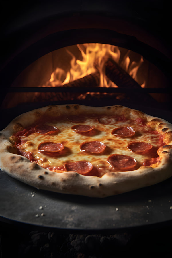 Vinyl Decal, Wood Fired Pizza Kitchen Wall Art Print Italian Food Decor Poster Culinary Scene Pictur