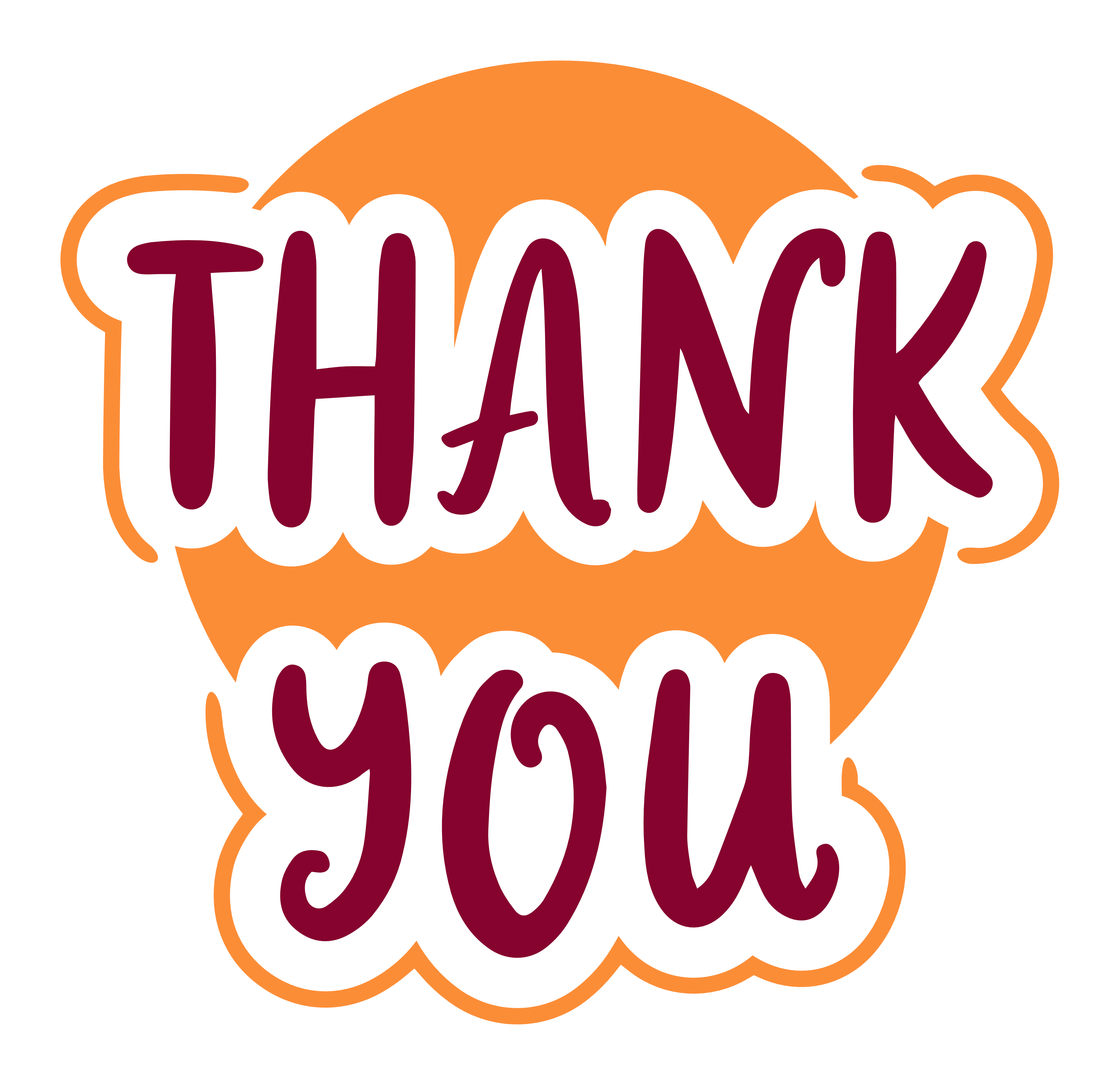 Inspirational Quote "Thank You" Motivational Sticker Vinyl Decal Motivation Stickers- 5" Vinyl Sticker Waterproof