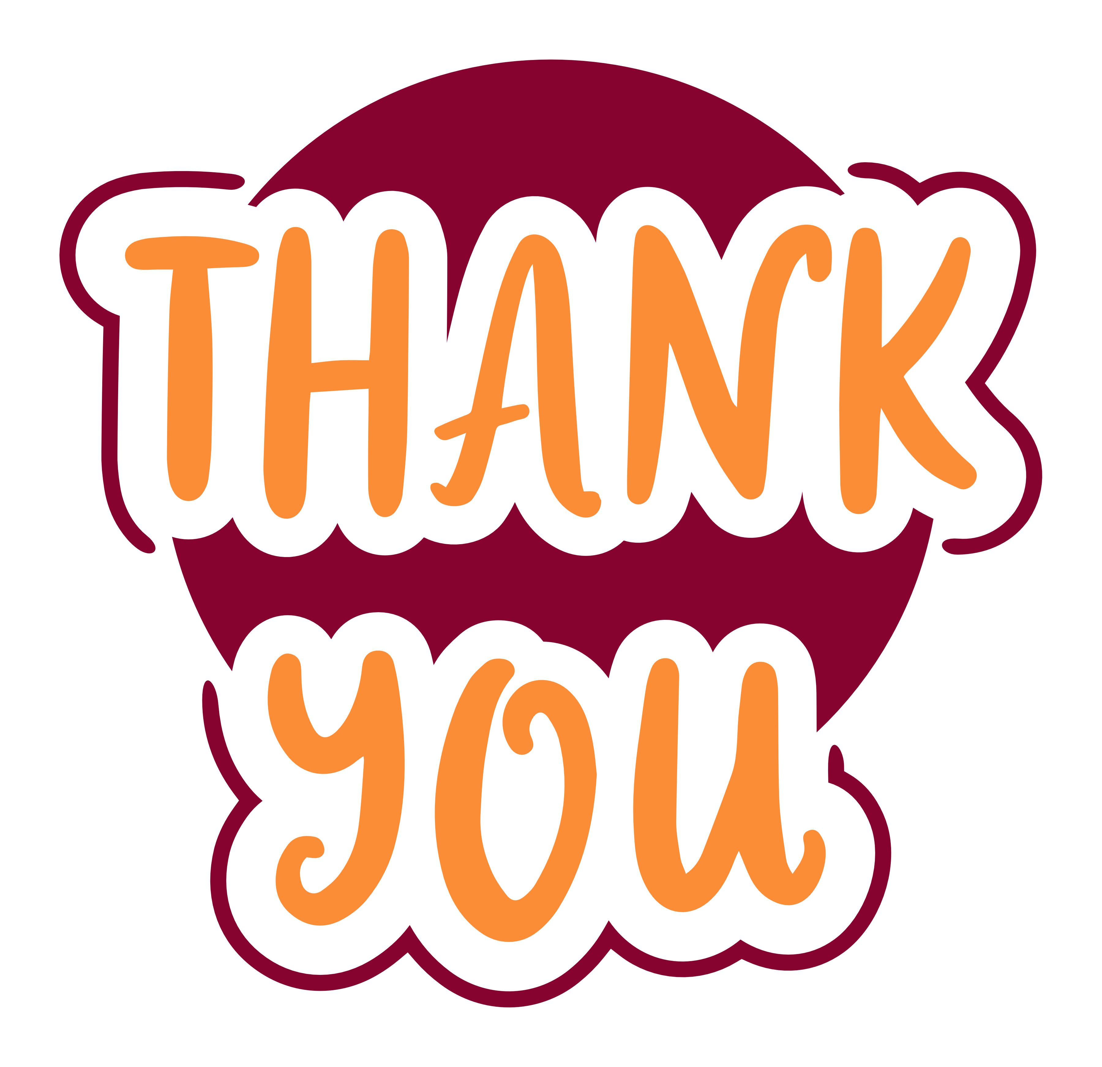 Inspirational Quote "Thank You" Motivational Sticker Vinyl Decal Motivation Stickers- 5" Vinyl Sticker Waterproof