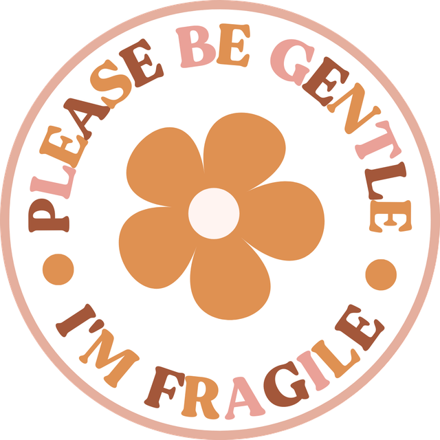 Inspirational Quote "Please Be Gentle I'M Fragile" Motivational Sticker Vinyl Decal Motivation Stickers- 5" Vinyl Sticker Waterproof