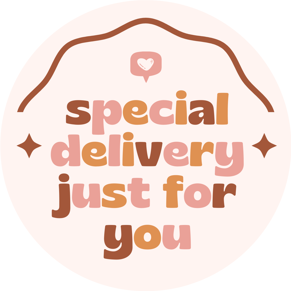 Inspirational Quote "Special Delivery Just For You" Motivational Sticker Vinyl Decal Motivation Stickers- 5" Vinyl Sticker Waterproof